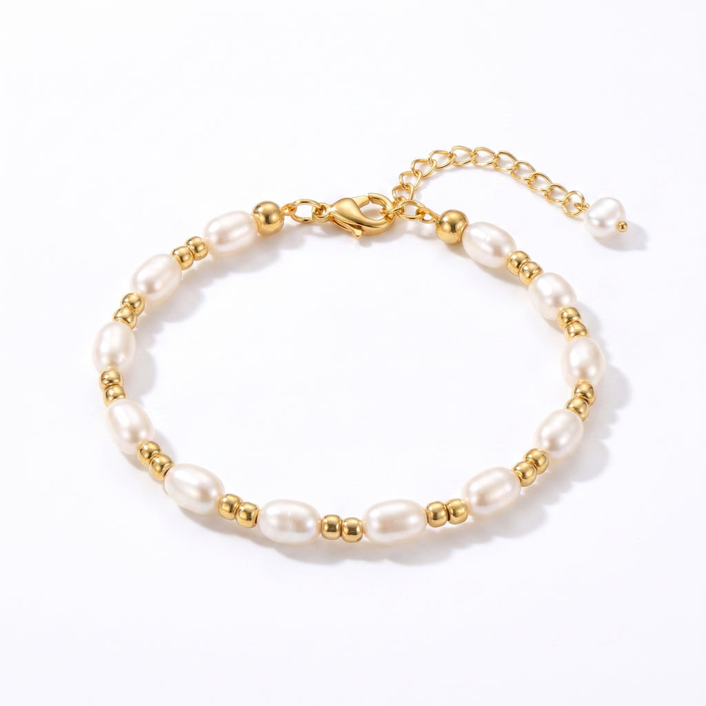 Stolen Glance | 14K Gold Filled Baroque Pearl Bracelet