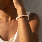 The Heirloom | 14K Gold Filled Baroque Pearl Bracelet