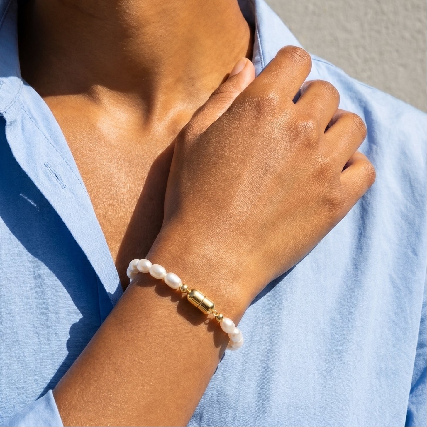 Ocean Born | 14K Gold Filled Baroque Pearl Bracelet