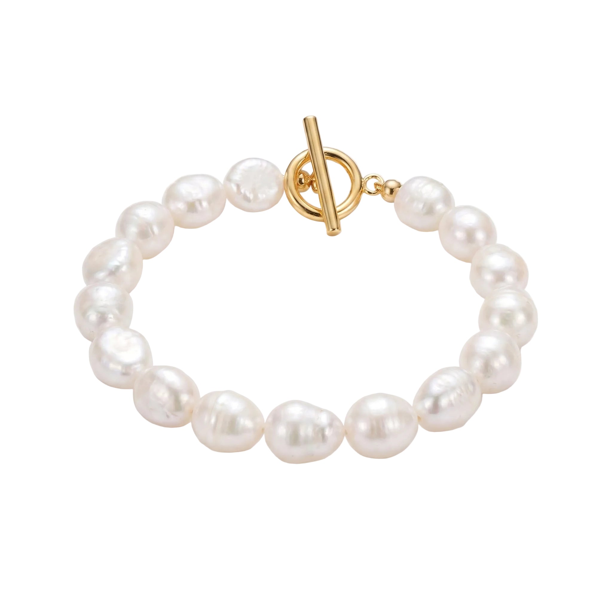 See You Soon  | 14K Gold Filled Baroque Pearl Bracelet