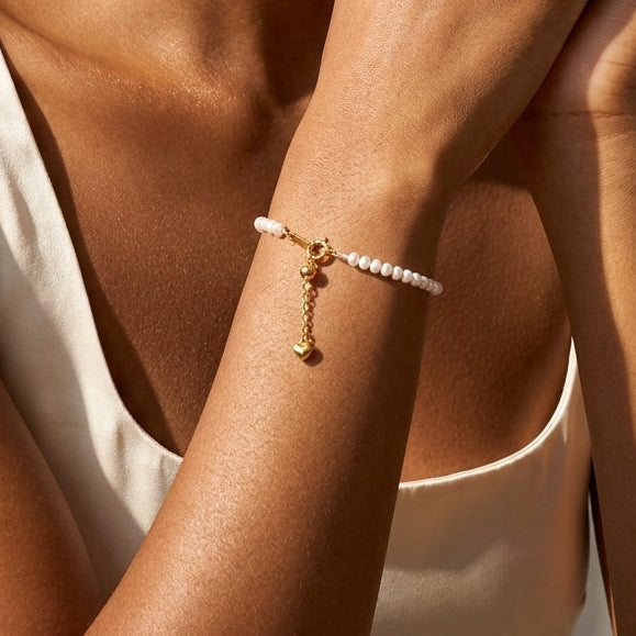 The Shoreline | 18K Gold Filled Freshwater Mini Pearls Bracelet