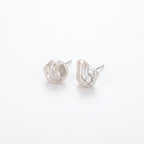 Salt & Silence | 925 Sterling Silver Baroque Pearl Earrings