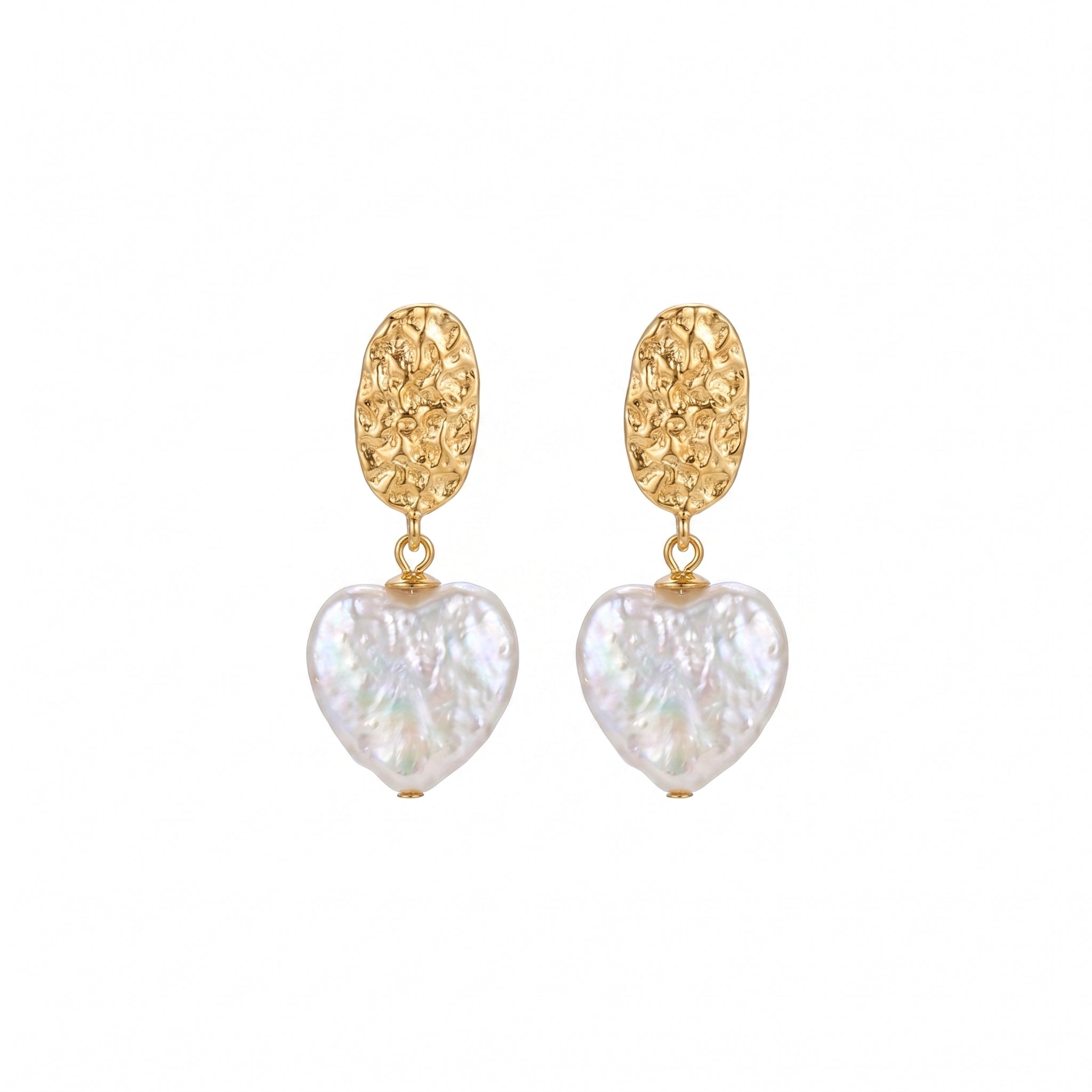 The First Sight | 18K Gold Plated Baroque Pearl Earrings