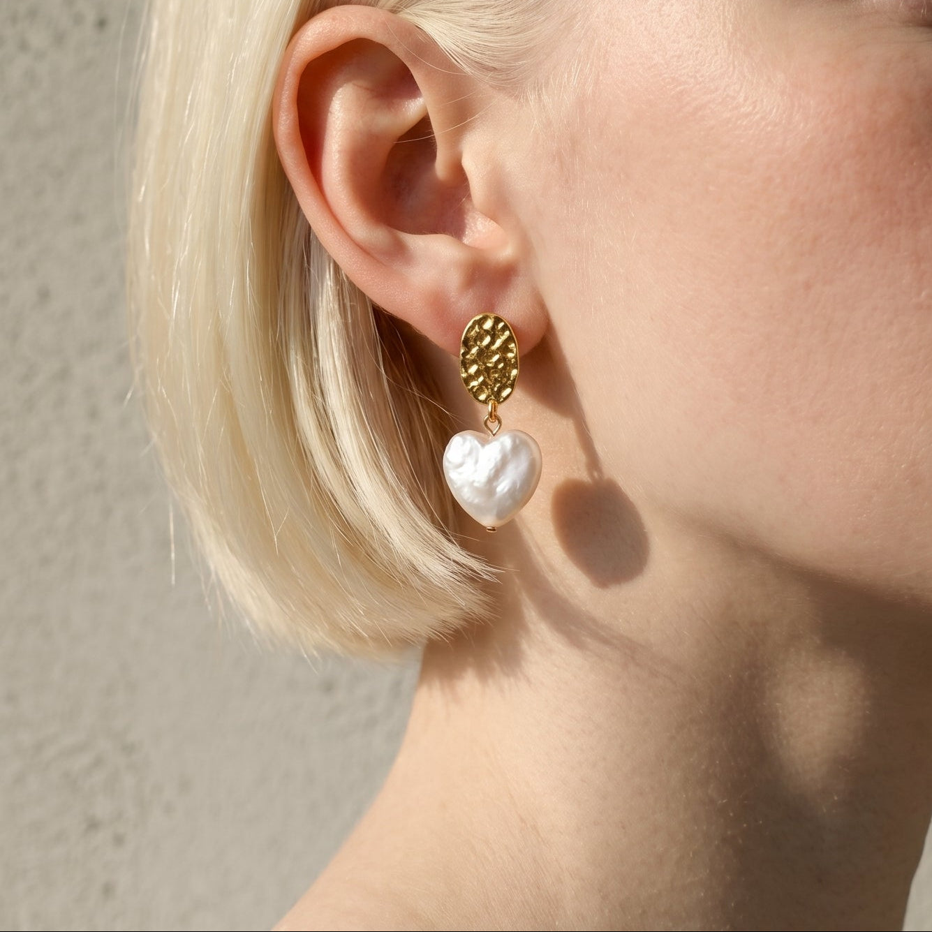 The First Sight | 18K Gold Plated Baroque Pearl Earrings