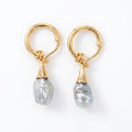 First Pearl | 18K Gold Plated Baroque Pearl Earrings