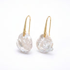The Fossil Dream | 18K Gold Filled Baroque Pearl Earrings