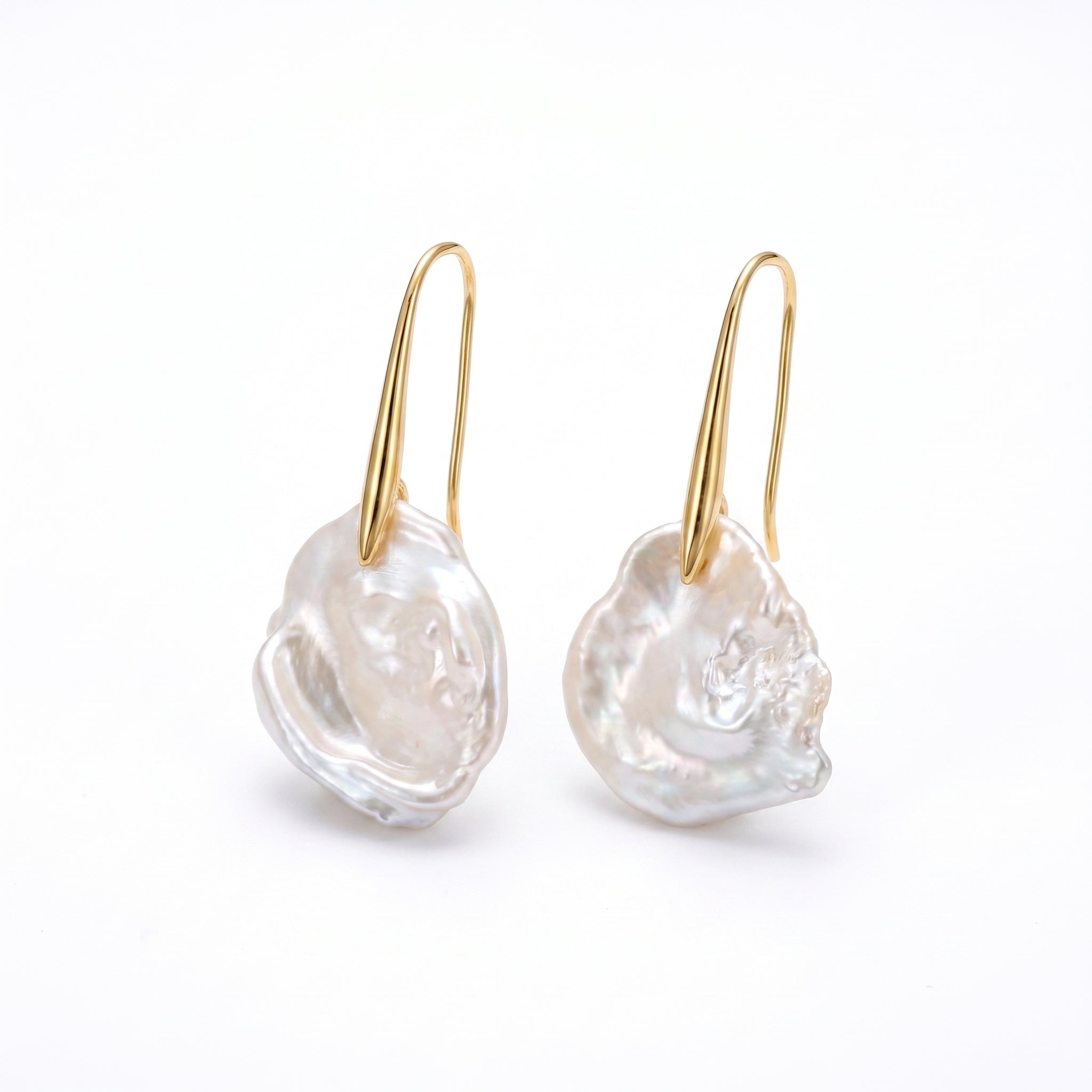 The Fossil Dream | 18K Gold Filled Baroque Pearl Earrings