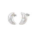 The Two Moons | 925 Sterling Silver Baroque Pearl Earrings