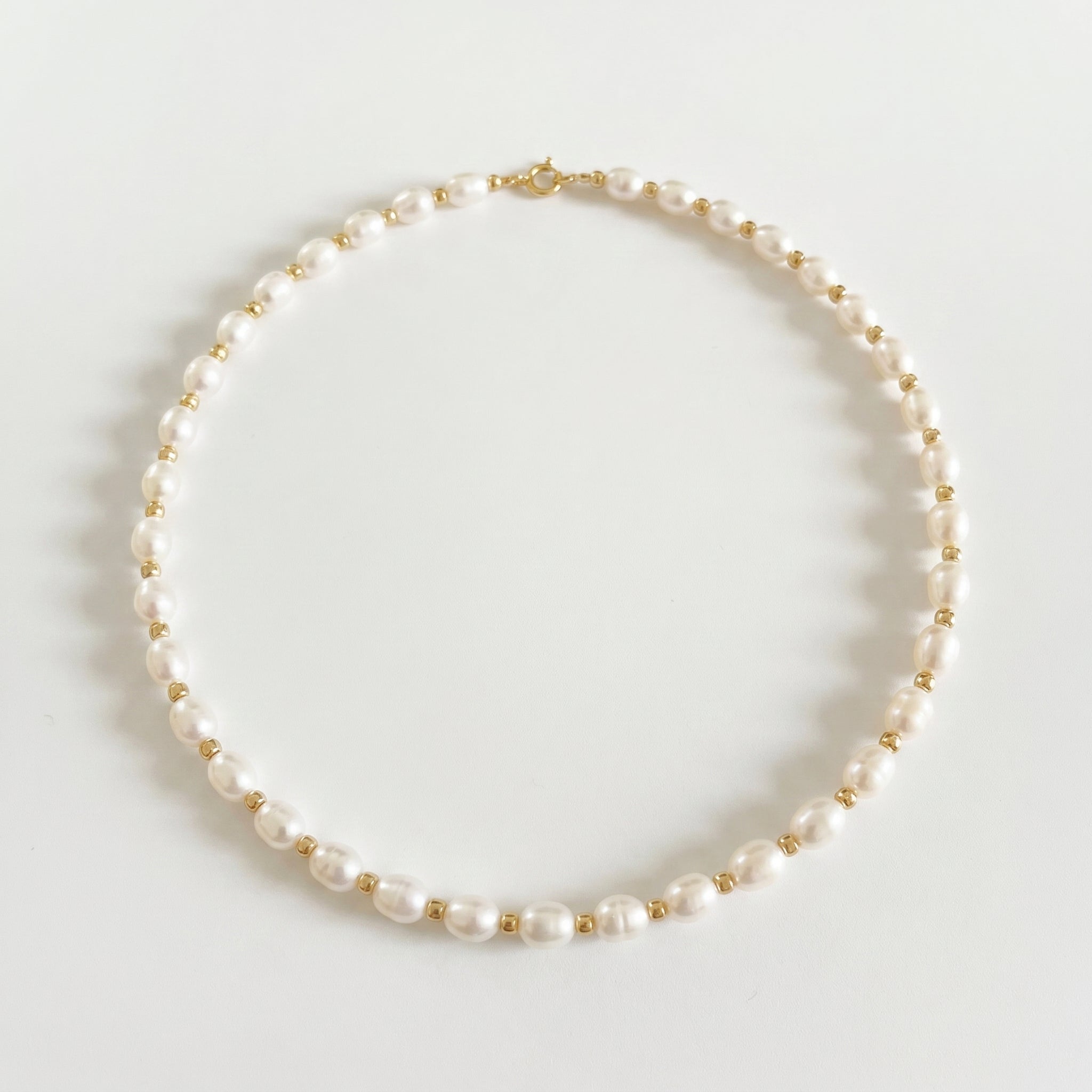 Golden Hour | 14K Gold Filled Natural Baroque Pearl Necklace