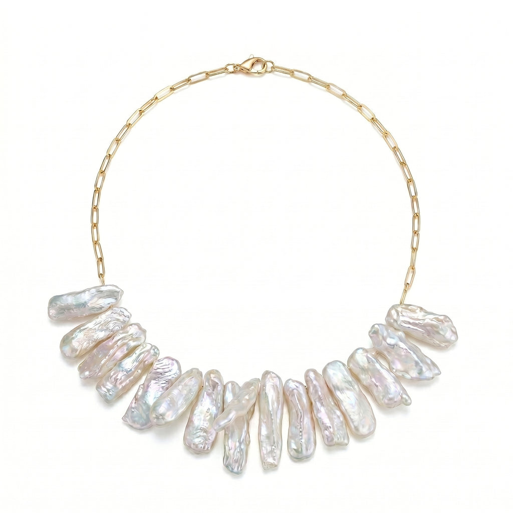 Crown of Silk | 14K Gold Filled  Baroque Pearl Necklace