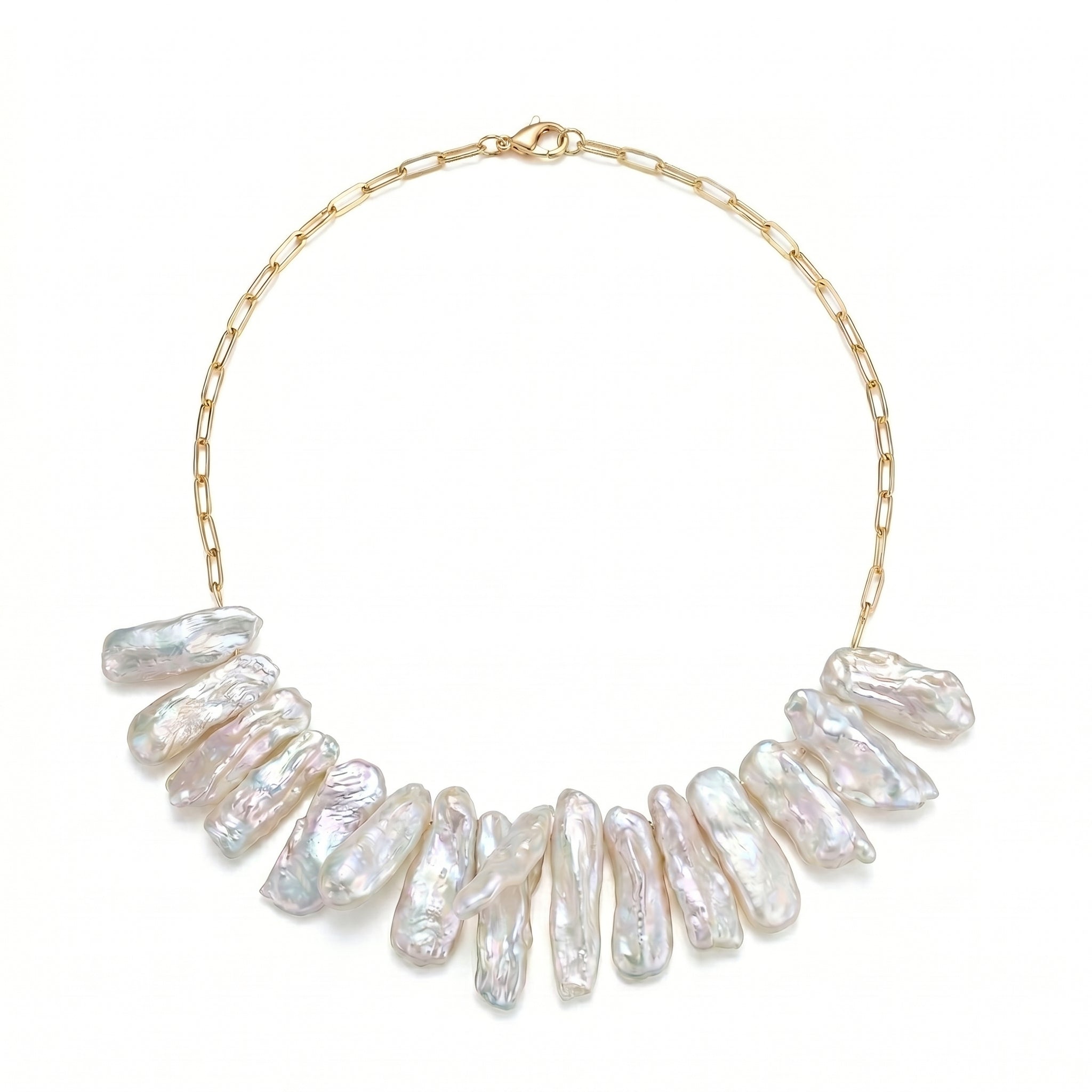 Crown of Silk | 14K Gold Filled  Baroque Pearl Necklace