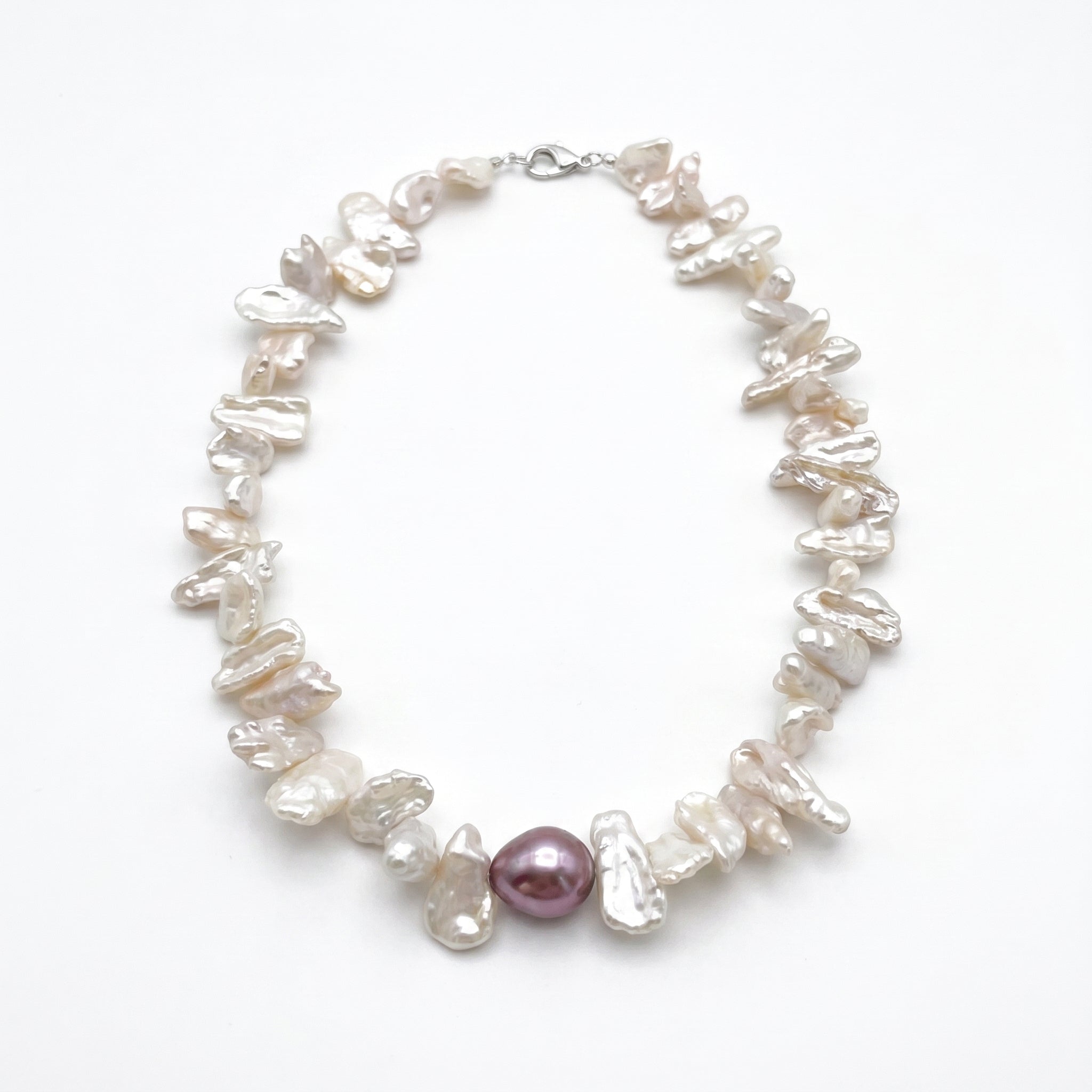 Water Garden | Blooming Shape Baroque Pearl Necklace