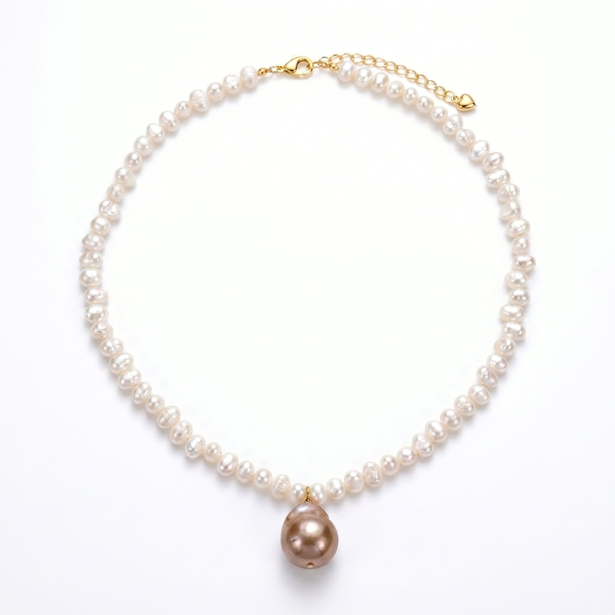 Whisper of the Tide | 18K Gold Filled Baroque Pearl Necklace