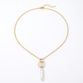 The Space Anchor | 14K Gold Filled Baroque Pearl Necklace