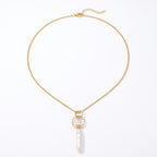 The Space Anchor | 14K Gold Filled Baroque Pearl Necklace