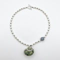 Breath of the Wind | Mini Baroque Pearl Necklace with natural Shell and Stone