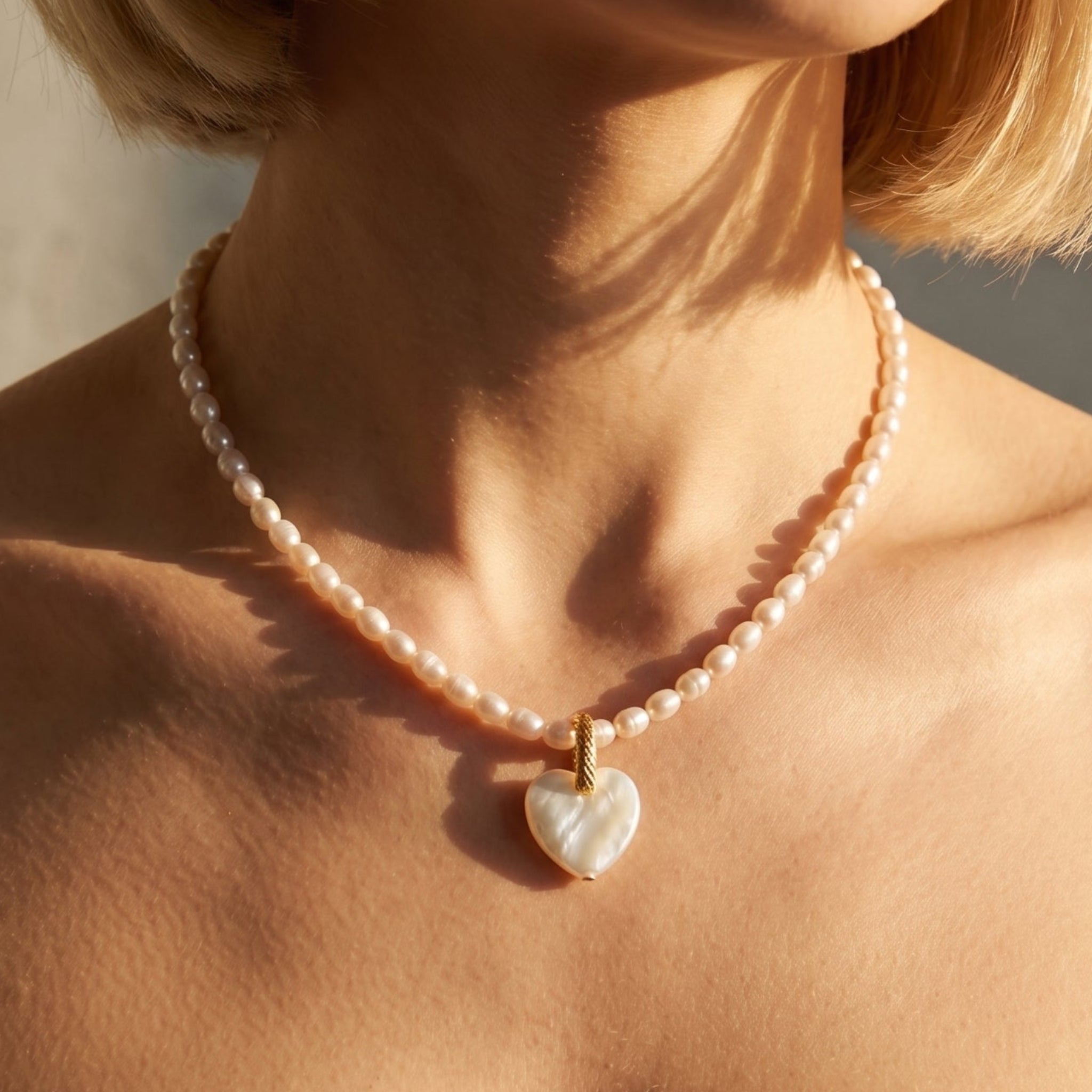 Crimson Thread of Fate | 18K Gold Plated Baroque Pearl Necklace