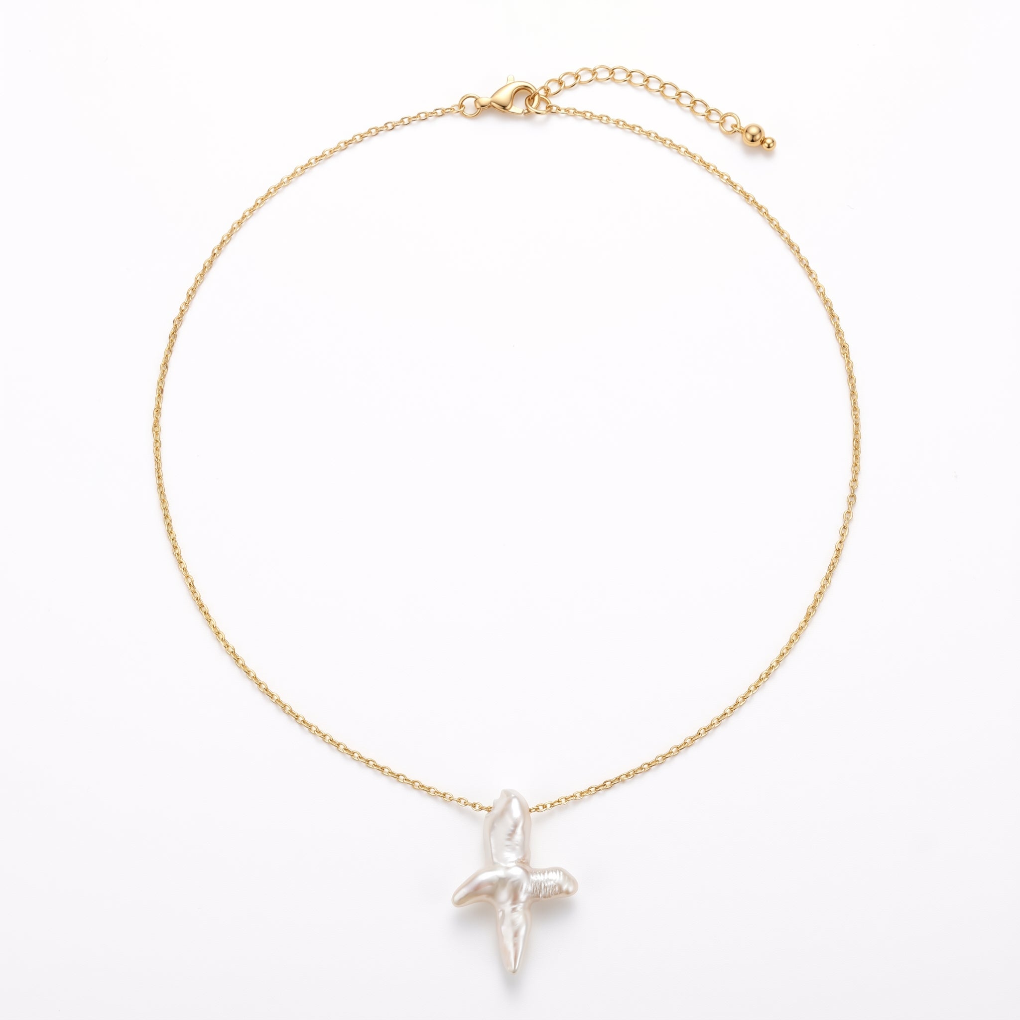 The Shining Star | 14K Gold Filled Baroque Pearl Necklace