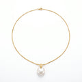 Deep Water Shell | 18K Gold Plated Baroque Pearl Necklace