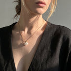 Deep Water Shell | 18K Gold Plated Baroque Pearl Necklace