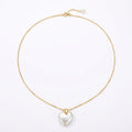 A Lover's Vow | 18K Gold Plated Baroque Pearl Necklace