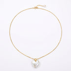 A Lover's Vow | 18K Gold Plated Baroque Pearl Necklace