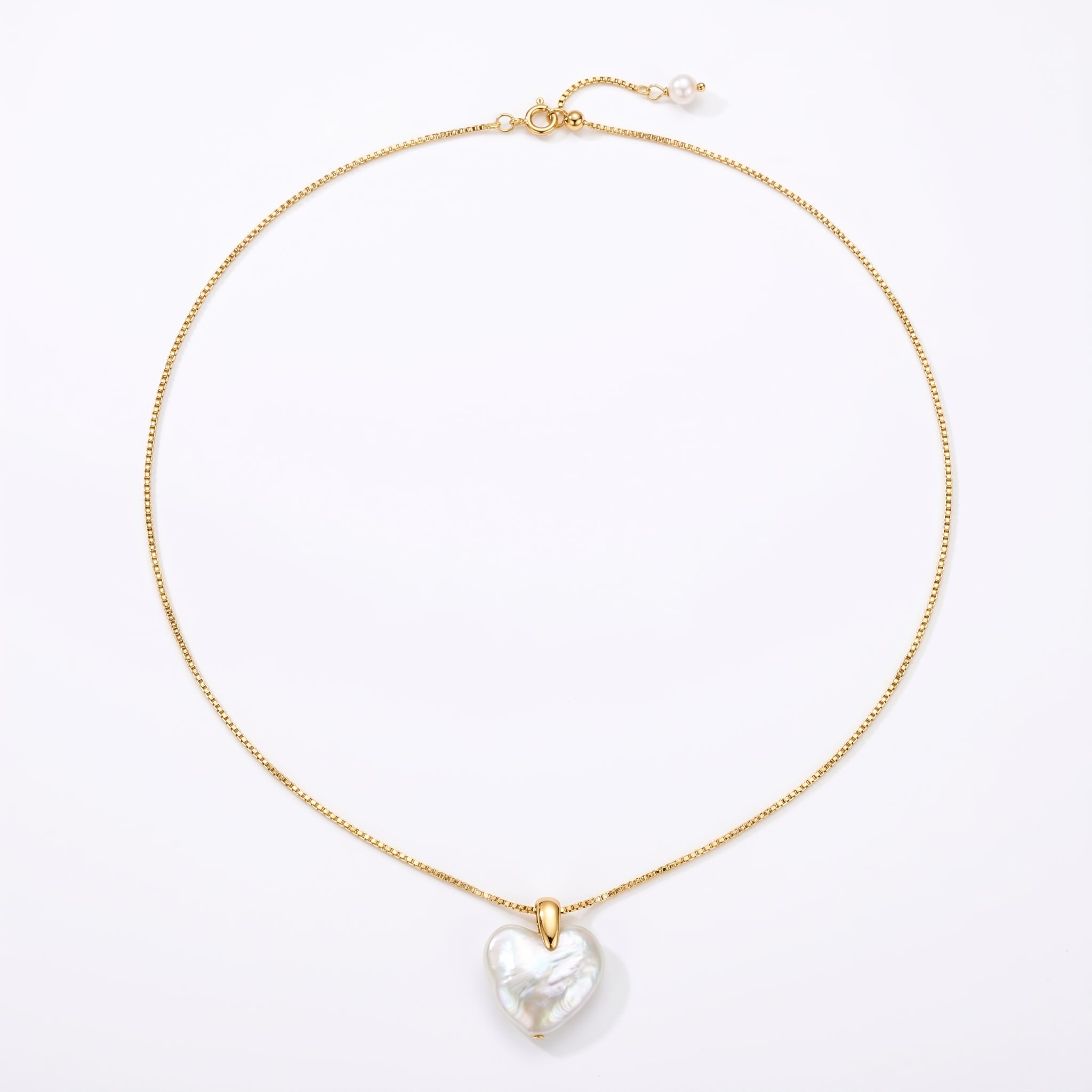 A Lover's Vow | 18K Gold Plated Baroque Pearl Necklace