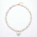 Sweetness Letter | 18K Gold Plated Baroque Pearl Necklace