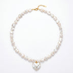 Sweetness Letter | 18K Gold Plated Baroque Pearl Necklace