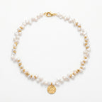 Beautiful Chaos | 18K Gold Plated Baroque Pearl Necklace