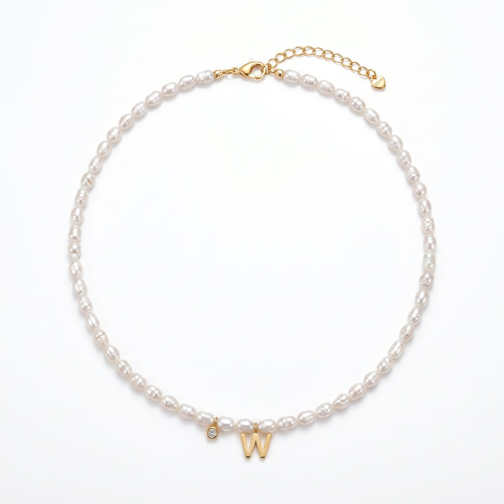 Unbound Grace | W 18K Gold Plated Baroque Pearl Necklace