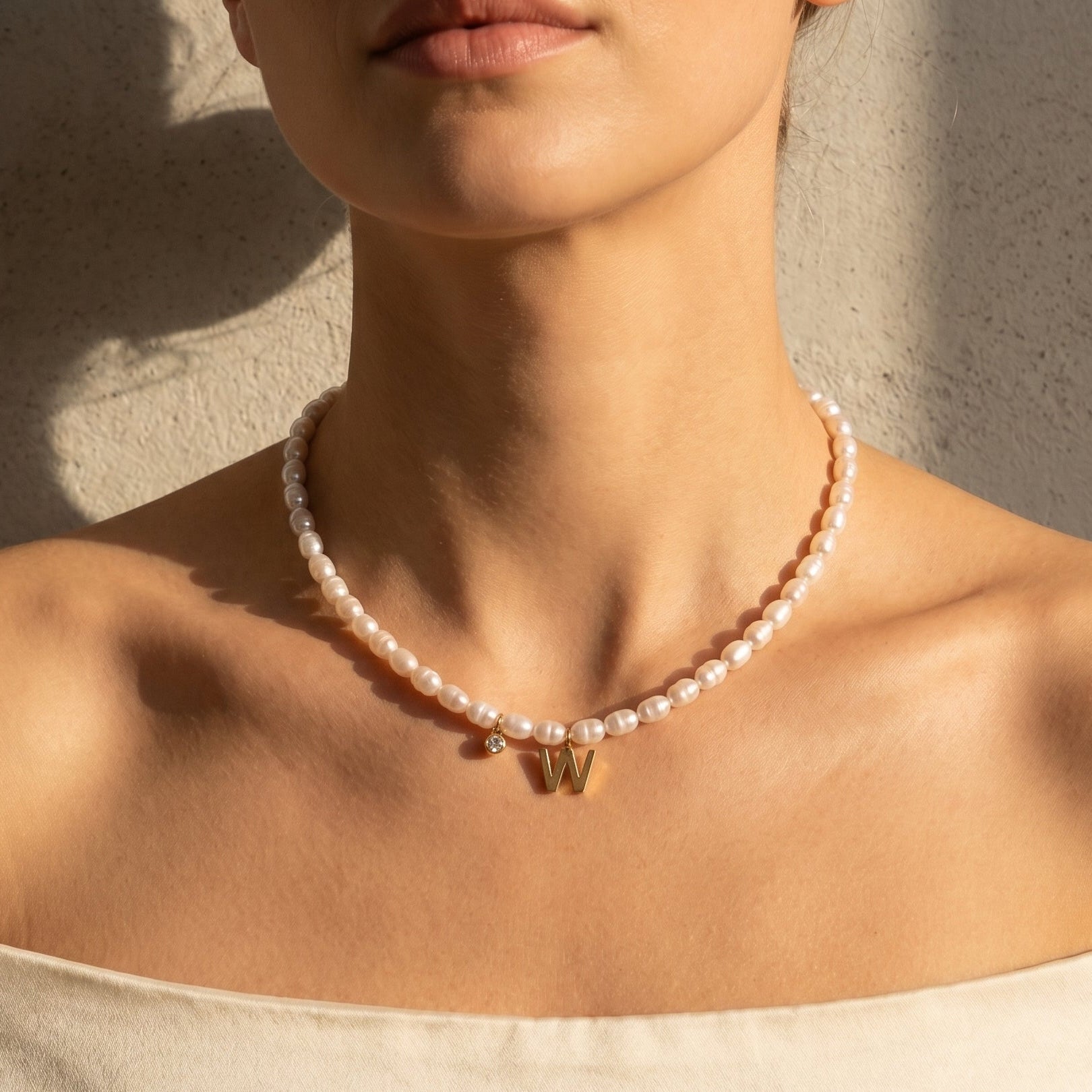 Unbound Grace | W 18K Gold Plated Baroque Pearl Necklace
