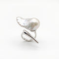 Tears of Aphrodite | 925 Sterling Silver Baroque Pearl Ring
