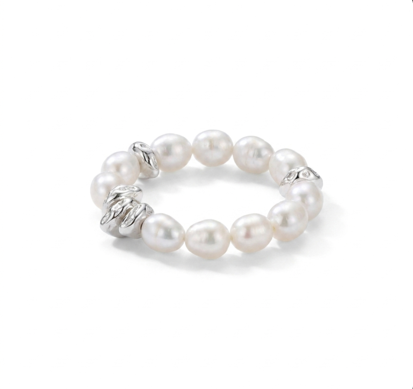 Seafoam Lullaby | 925 Sterling Silver Freshwater Pearl Ring