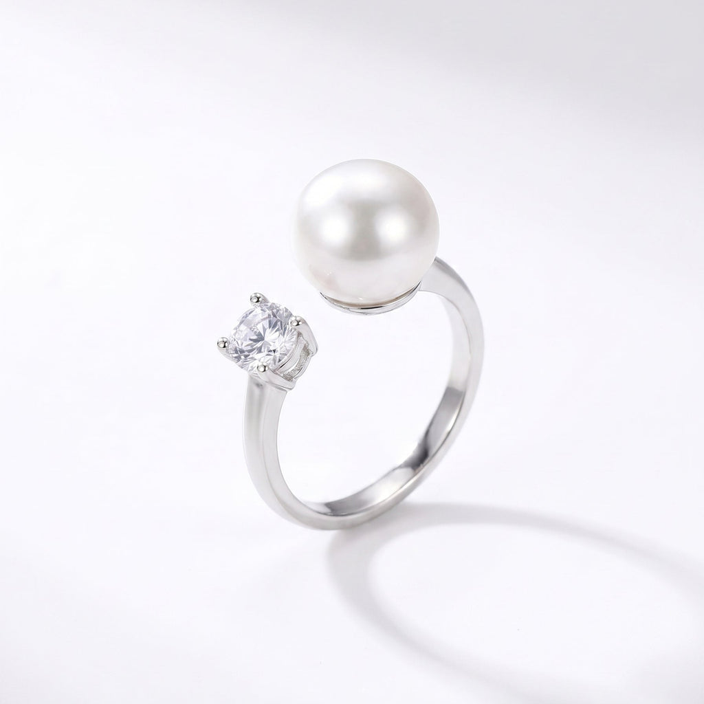 Deep Water Ember | 925 Sterling Silver Freshwater Pearl Ring