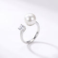 Deep Water Ember | 925 Sterling Silver Freshwater Pearl Ring