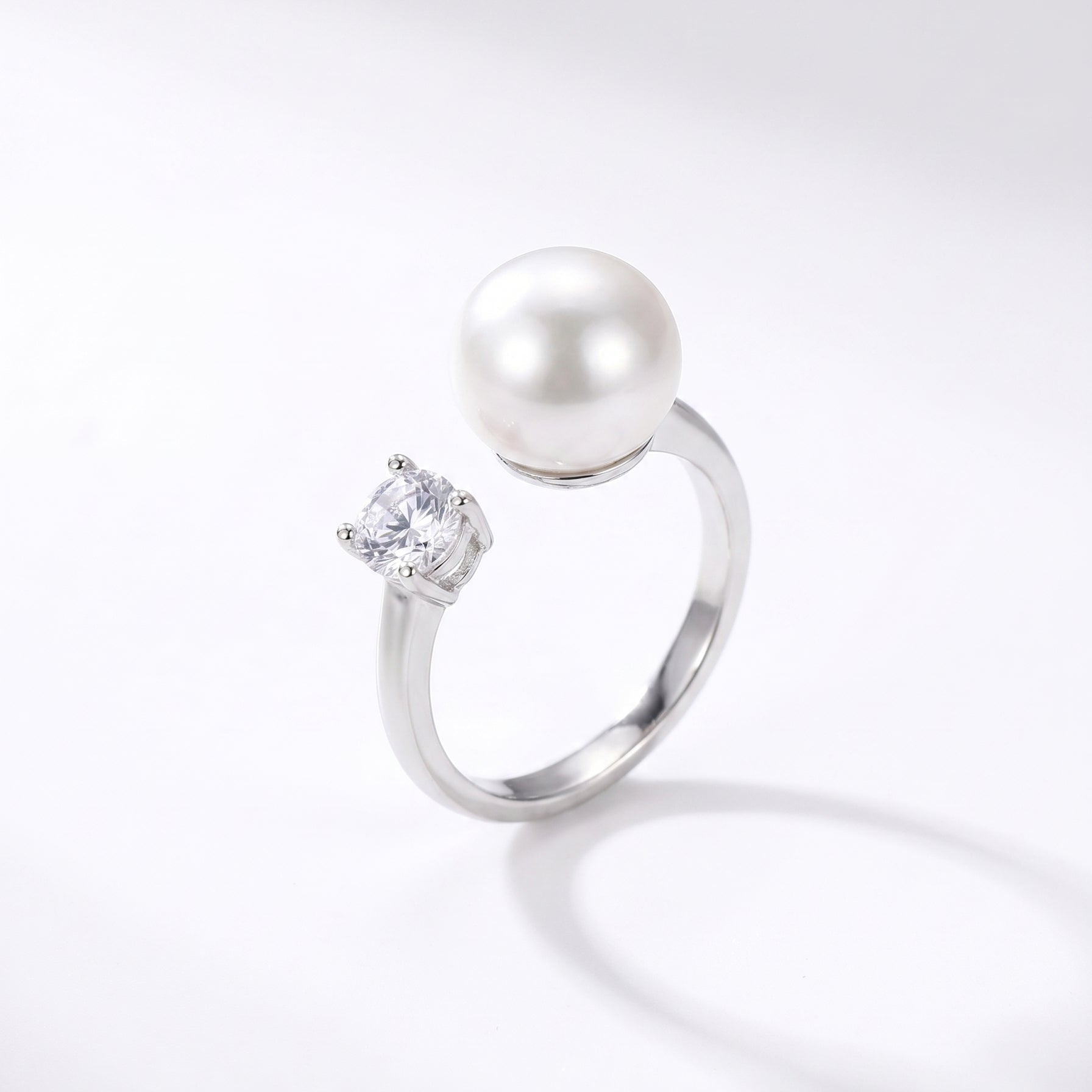 Deep Water Ember | 925 Sterling Silver Freshwater Pearl Ring