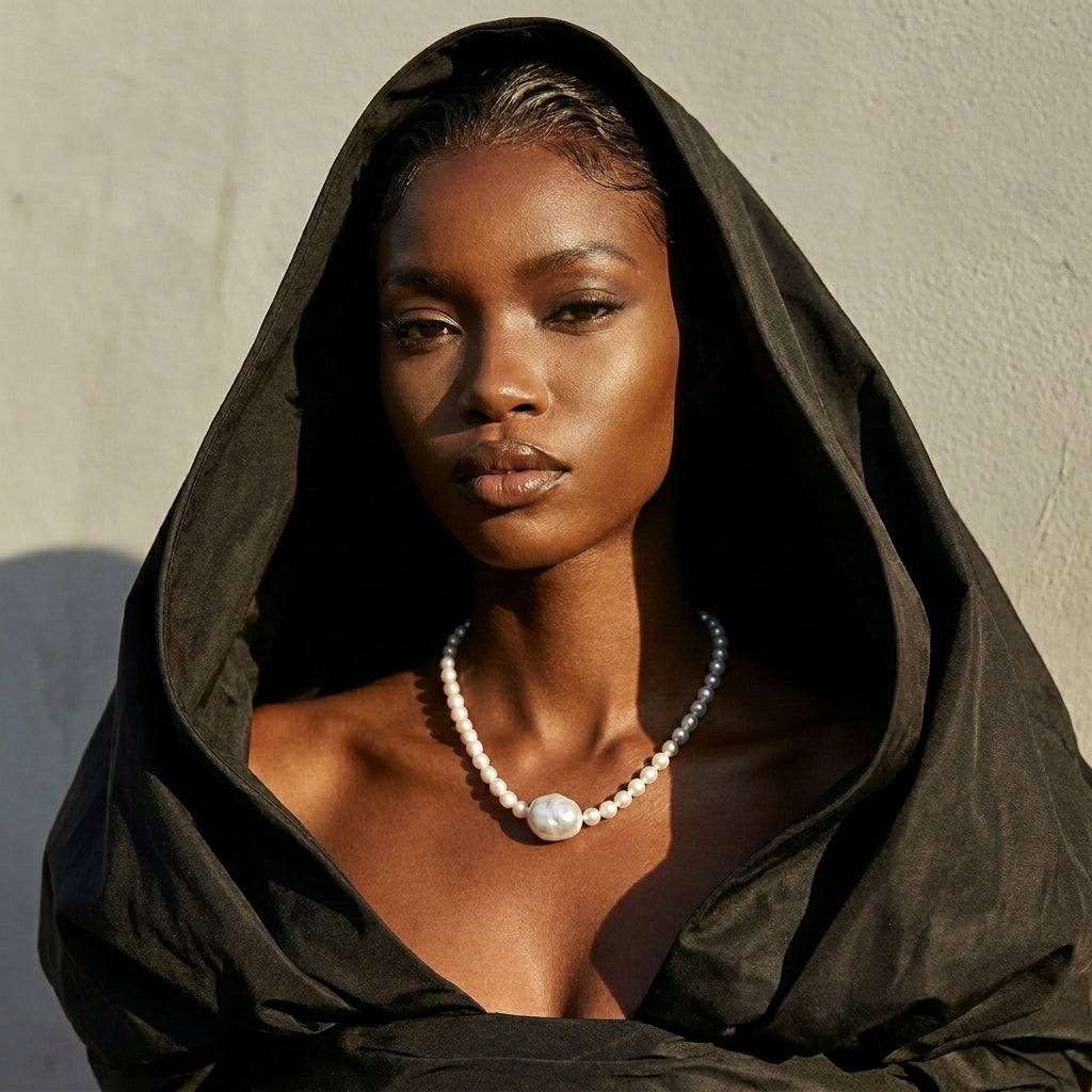 Lumire | The Queen night Baroque Pearl Necklace