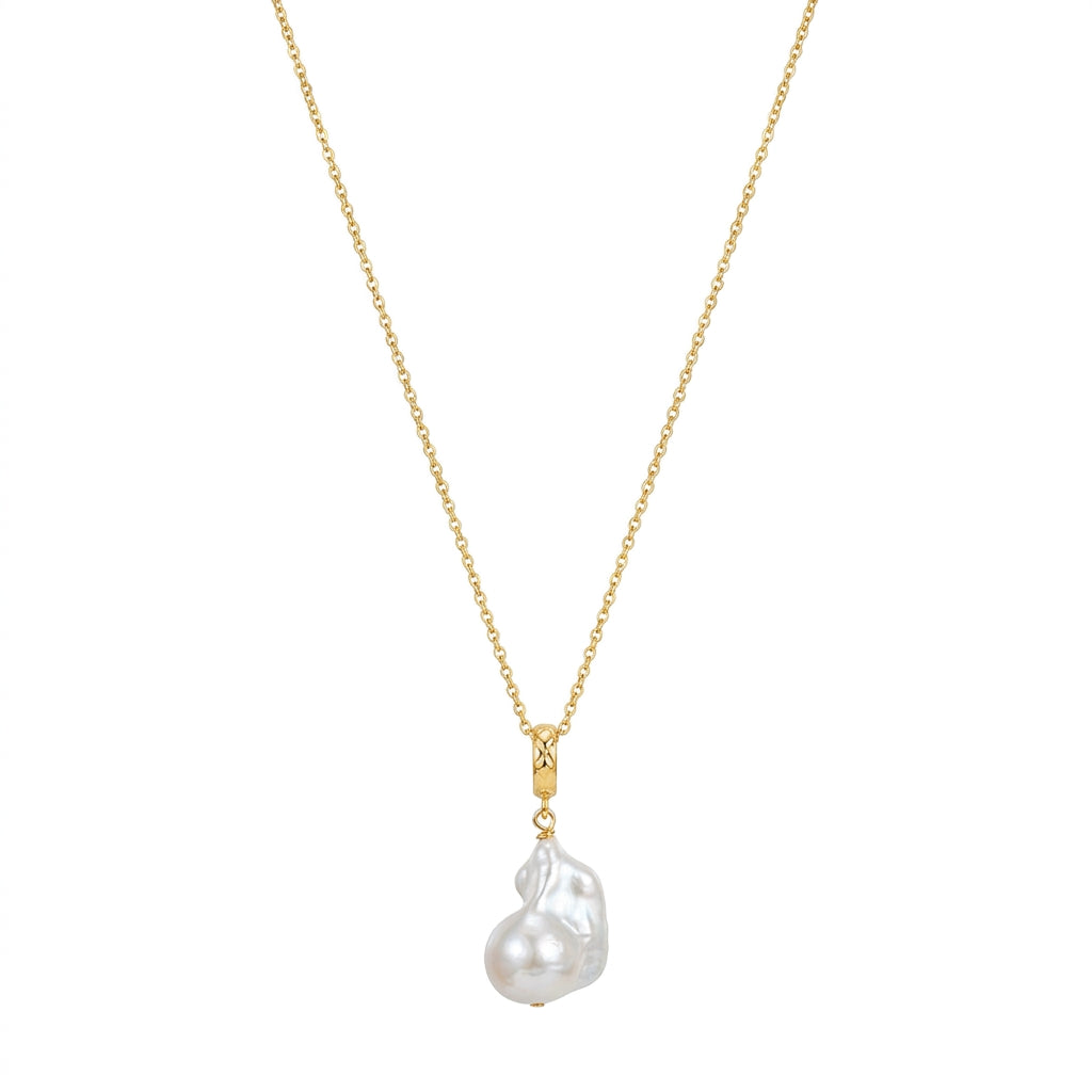 Sculptor's Muse | 14K Gold Filled Baroque Pearl Necklace