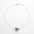Eyes of the Moon | 925 Sterling Silver Bead Freshwater Pearl Necklace