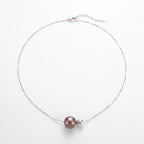Eyes of the Moon | 925 Sterling Silver Bead Freshwater Pearl Necklace