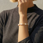 The August Dance | 18K Gold Plated Baroque Pearl Bracelet