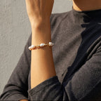 The August Dance | 18K Gold Plated Baroque Pearl Bracelet