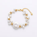 Midnight De Versailles | 18K Gold Plated Baroque Pearl Bracelet
