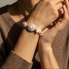 Midnight De Versailles | 18K Gold Plated Baroque Pearl Bracelet