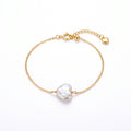 The Unspoken | 14K Gold Filled Baroque Pearl Bracelet