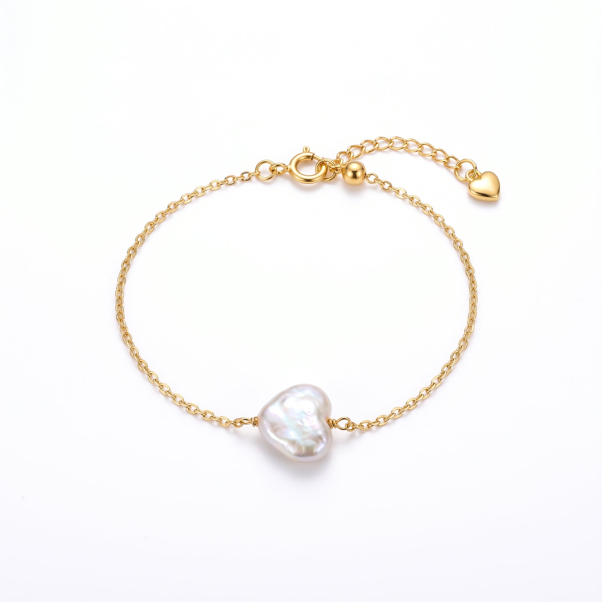 The Unspoken | 14K Gold Filled Baroque Pearl Bracelet