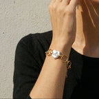 The Ripples | 18K Gold Plated Baroque Pearl Bracelet
