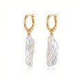 Liquid Starlight | 18K Gold Plated Baroque Pearl Earrings