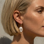 The Perfect Flaw | 18K Gold Plated Baroque Pearl Earrings